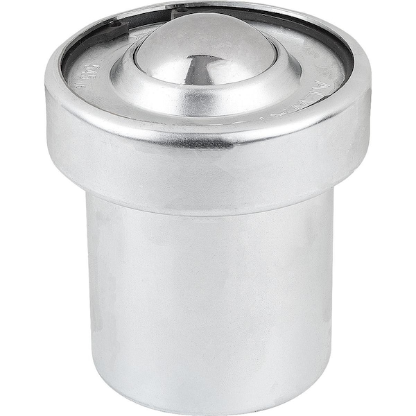 Ball Transfer Unit With Spring Element, Form:C Steel, Comp:Stainless Steel